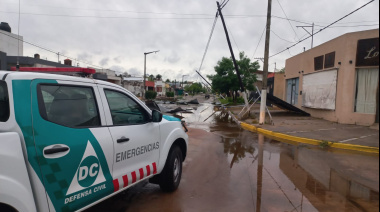 Urdampilleta: El violento temporal provocó voladura de techos, caídas de árboles y cortes de electricidad