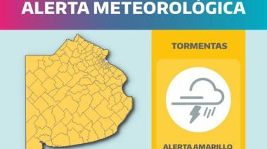 Alerta meteorológico amarillo por tormentas en Provincia de Buenos Aires