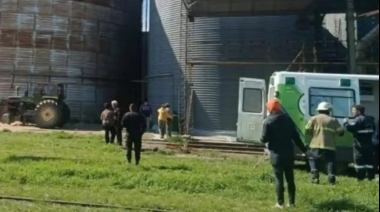 Un trabajador murió sepultado en un silo y sus compañeros no pudieron salvarlo