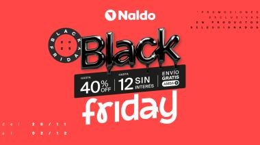 Continúa Black Friday en Naldo: Aprovechá descuentos de hasta 40%OFF y 12 cuotas sin interés