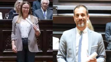 Arata y Petrecca recibieron sus diplomas de Senadores