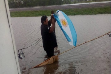 Junín, tapado de agua