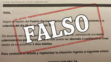 Falsa multa por no votar: la Cámara Nacional Electoral advierte por estafa digital