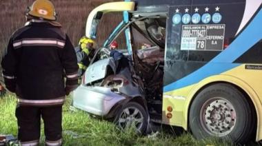 Tragedia en la Ruta 3: un muerto y heridos tras un choque entre un micro, un automóvil y una camioneta