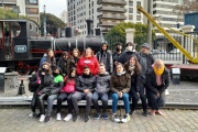 Alumnos de Agustina y Tiburcio viajaron en tren y visitaron Buenos Aires