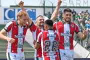 Gran victoria del Verde ante Arsenal en el Eva Perón
