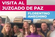 La AJB visitó el Juzgado de Paz de Florentino Ameghino