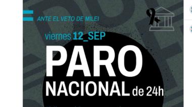 Ante el veto de Milei a la ley de financiamiento universitario, se realiza un paro en universidades nacionales