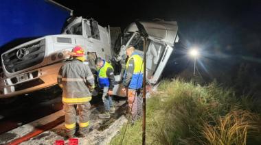 Un choque en cadena en ruta 65 entre 3 camiones dejó un muerto y varios heridos