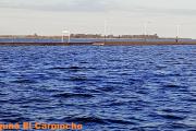 Llega el agua y los improvisados se suben a los botes