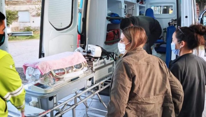 Un bebé prematuro fue trasladado desde el HIGA a La Plata