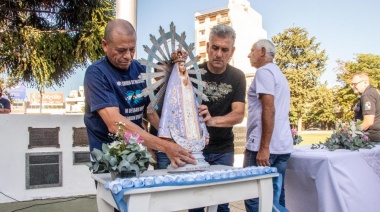 La comunidad acompañó a los Veteranos en la llegada de la Virgen de Luján