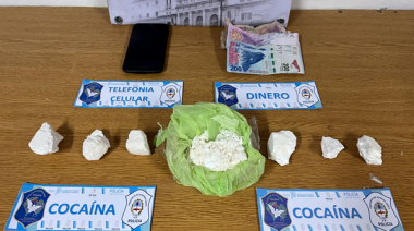 Detienen a dos sujetos con cocaína en Ruta 7