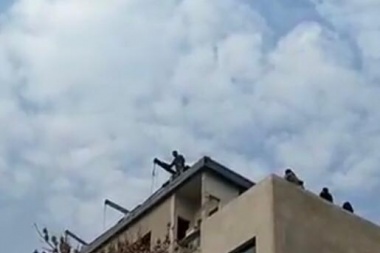 La zona céntrica de la ciudad, convulsionada y perimetrada