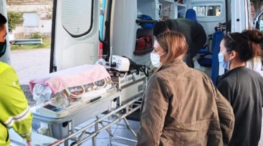 Un bebé prematuro fue trasladado desde el HIGA a La Plata