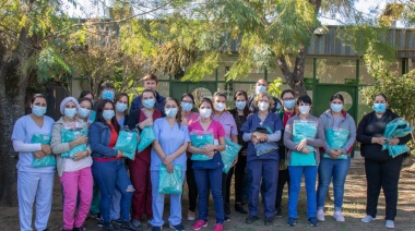 Entrega de ambos en el Hospital Municipal de Alem