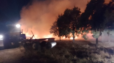 El domingo, los bomberos debieron concurrir a seis incendios de pastos