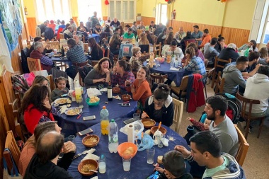 Locro y olla popular, el festejo gremial del 1 de mayo en Junín