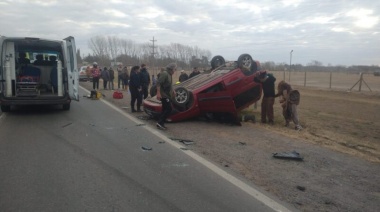 Una familia linqueña protagonizó un triple choque a la altura de Junín