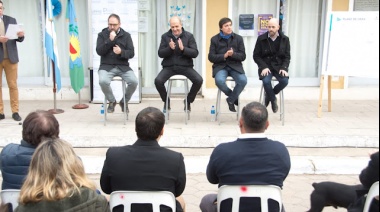 Pablo Zurro presentó la obra de gas natural para Mones Cazón