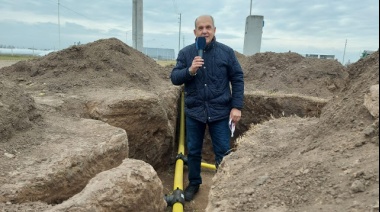 Cada vez más cerca de concluir la obra de gas natural en el Parque Industrial