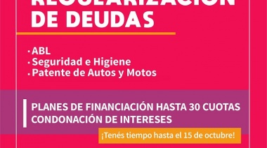 Lincoln: Se extiende el plazo para regularizar deudas en tasas municipales