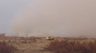 Incendio en un terreno de Circunvalación y Vargas