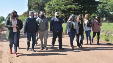 El ministro Rodríguez recorrió obras en caminos rurales de Junín
