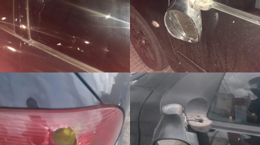 Furia total: una mujer le destrozó el auto a la expareja