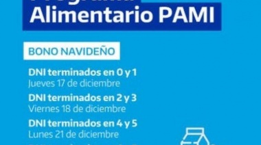 PAMI comenzará a pagar el bono por Navidad