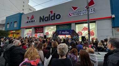 Naldo festejó su llegada a Mar del Plata