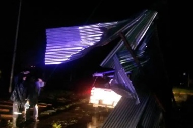 El temporal causó graves daños en Chacabuco