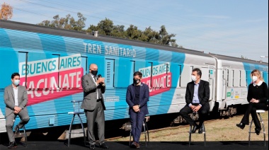Presentaron el tren sanitario que recorrerá la provincia para hisopar y vacunar