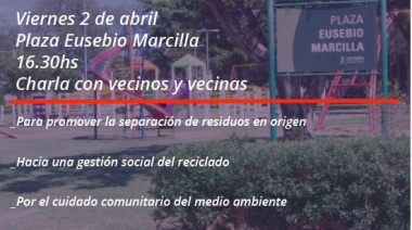 Jornada de promoción ambiental y reciclado en plaza Marcilla