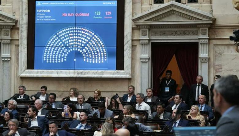 Fracasó la sesión en Diputados para debatir el proyecto de “Ficha Limpia”