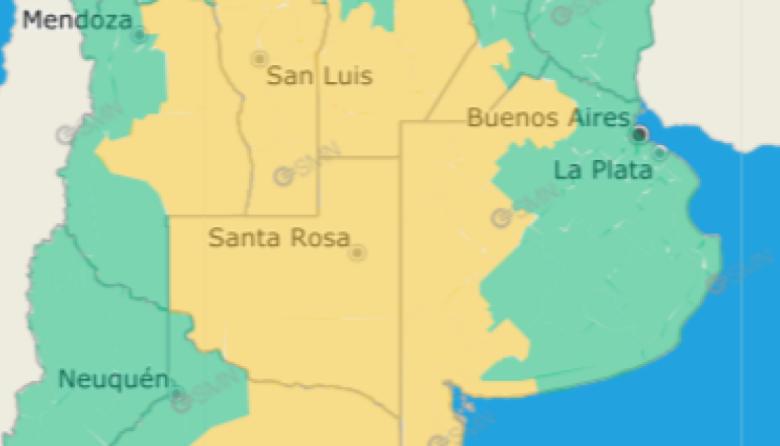 Alerta amarilla por vientos fuertes en todo el oeste bonaerense