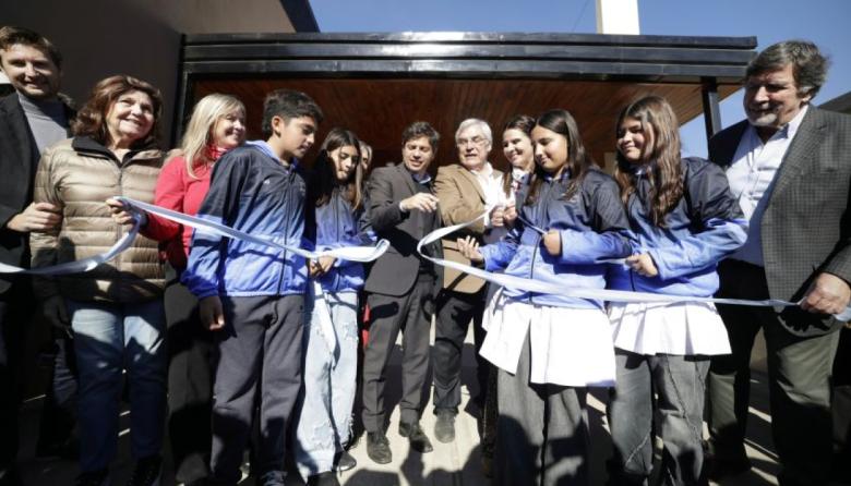 Kicillof visitó a Alegre que se sumó al MDF para inaugurar obras