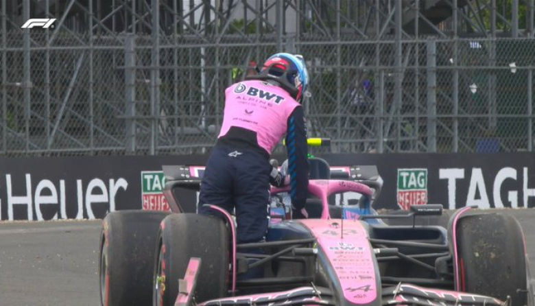 Colapinto se despistó, terminó contra el muro y largará desde atrás en el GP de Silverstone