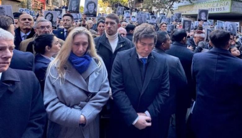 A 31 años del atentado a la AMIA, Milei aseguró que no va a parar “hasta que se haga justicia”