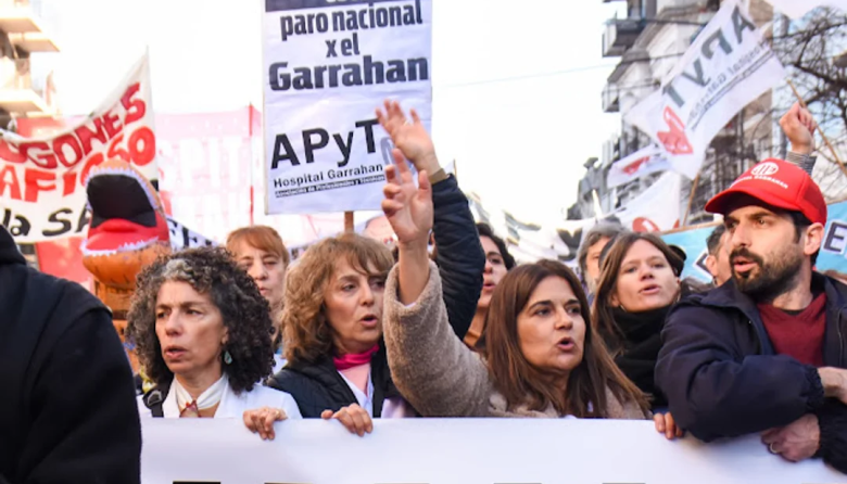Los trabajadores del Garrahan realizan este miércoles un nuevo paro con movilización
