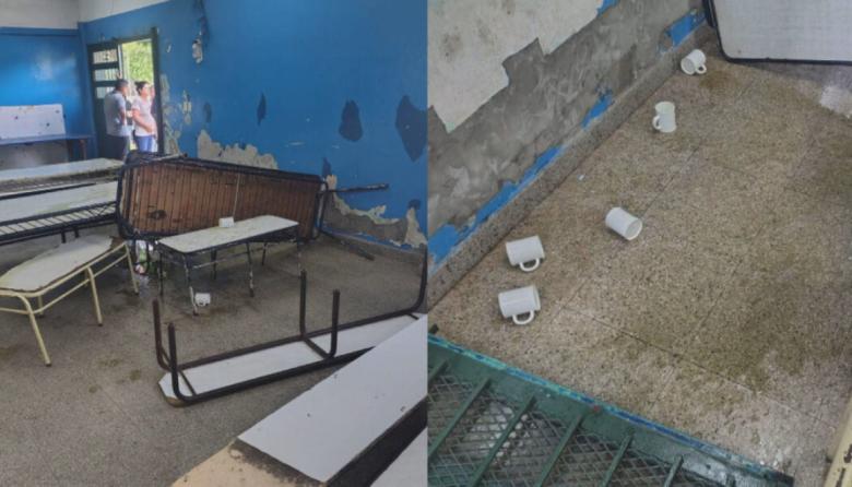 La familia de una alumna incendió el comedor y quemó a docentes con agua hirviendo