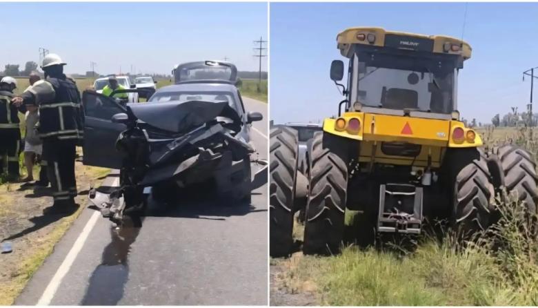 Accidente en Ruta 65: Dos personas heridas tras choque entre un auto y ...