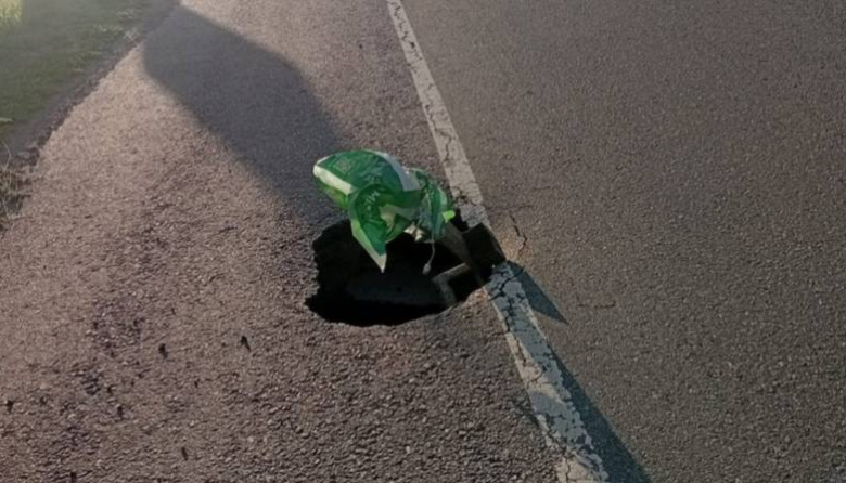 El municipio de Alem reclamó al gobierno nacional por baches en la ruta nacional 7