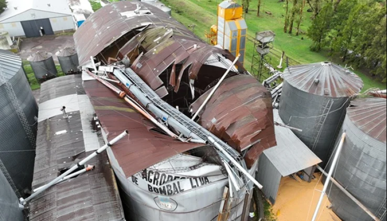 Un tornado causó estragos en el sur de Santa Fe