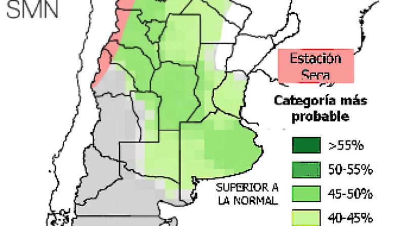 Sin demasiadas lluvias en la zona, el trimestre que viene