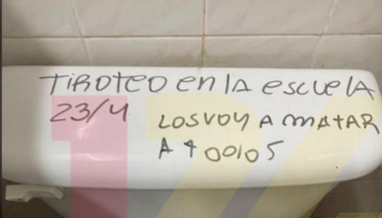 Se extienden las amenazas: Este viernes apareció una en la Escuela 7 de Junín