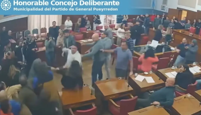 Una reunión en el Concejo Deliberante de Mar del Plata terminó a las piñas