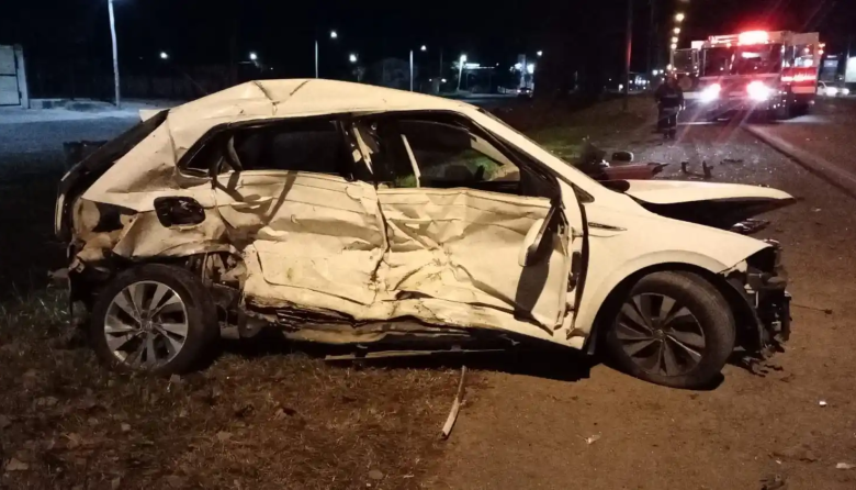 Choque múltiple sobre la Ruta 8 en Pergamino: tres personas fueron trasladadas al hospital