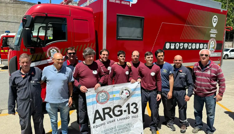 Bomberos bonaerenses se preparan en Tapalqué para tareas de asistencia en Venezuela
