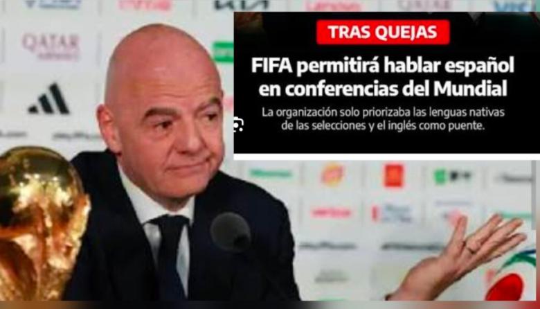 FIFA dio marcha atrás: el idioma español vuelve a las conferencias del ...